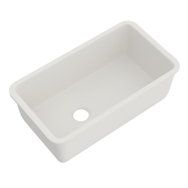 Rohl Allia™ 34" Fireclay Single Bowl Undermount Kitchen Sink & Reviews